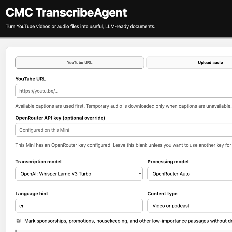 AI Transcription Agent with MCP Project Thumbnail