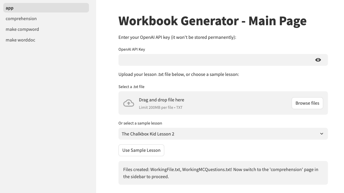 AI-Powered Automated Workbook Generator Project Thumbnail